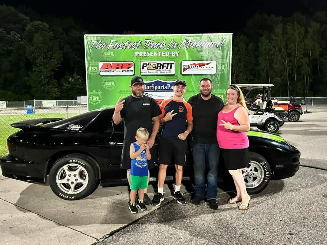Family at the track